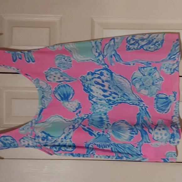 LILLY PULITZER SHELLCDESIGN SILK TOP SIZE S - Picture 3 of 4